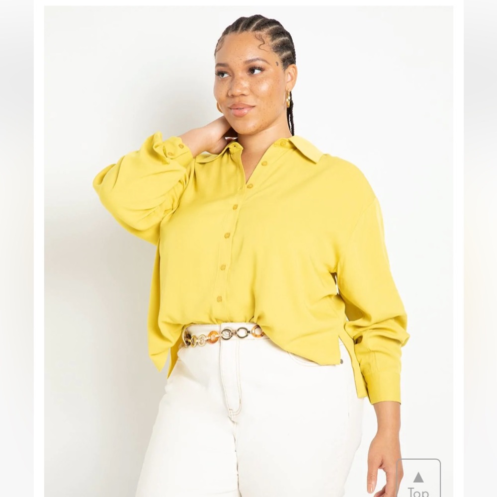 ELOQUII Button Up Blouse